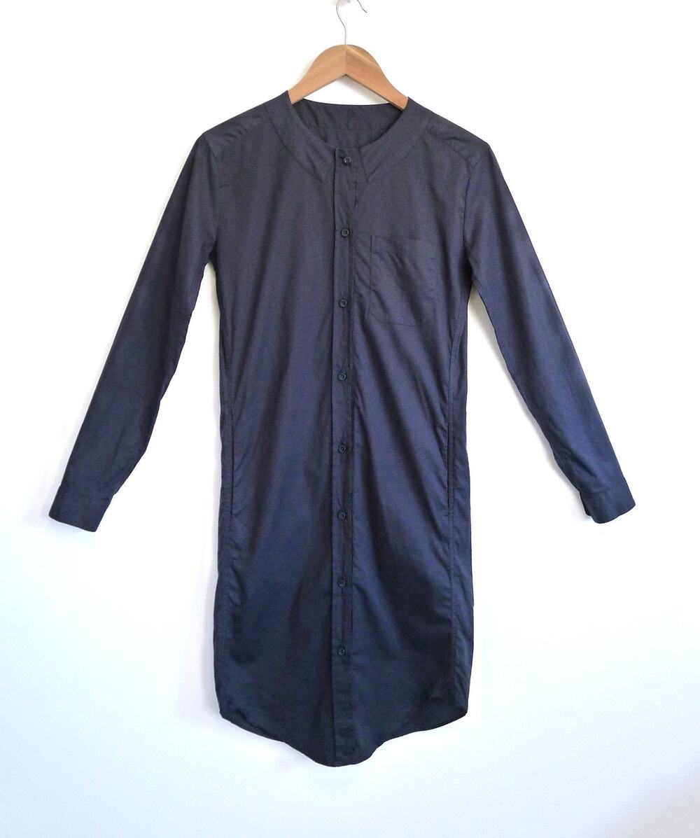 MM6 MAISON MARGIELA Cotton Poplin Pocket Midi Shirt Dress Cettire 38 XS $530